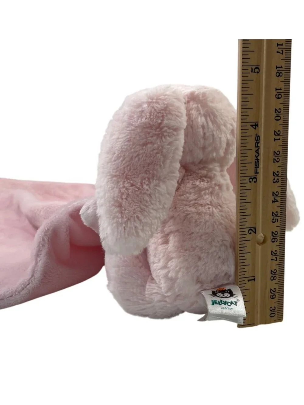 Jellycat Bashful Pink Bunny Rabbit Lovey Security Blanket Soft Plush Baby Toy
